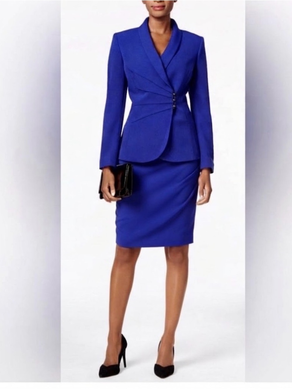 Tahari Arthur Levine Cobalt Blue Matching Suit Set